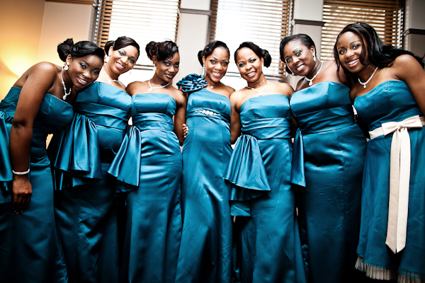 teal bridesmaid dresses